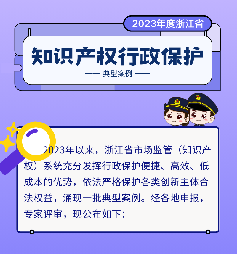 浙江公布2023年度知识产权行政?；さ湫桶咐?png